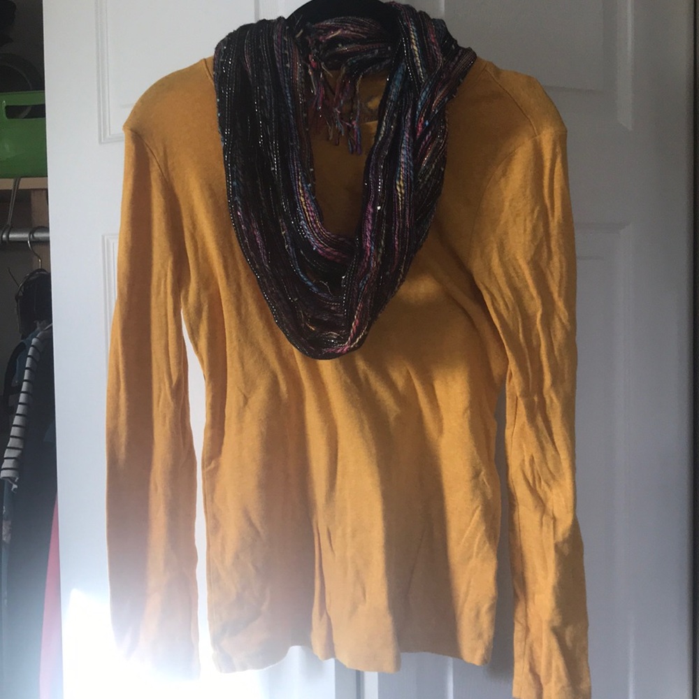 Mustard yellow Medium with scarf  4/20🌺